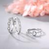 Ada Jewelry Plata 925 Joyas Sterling Silver Luxury Niche Design Round Zircon Index Finger Ring for Women