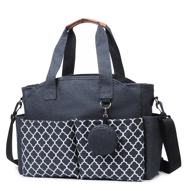 Mom & Baby Lightweight Tote: Single Shoulder Mummy Bag with Inner Divider for Travel & Commute