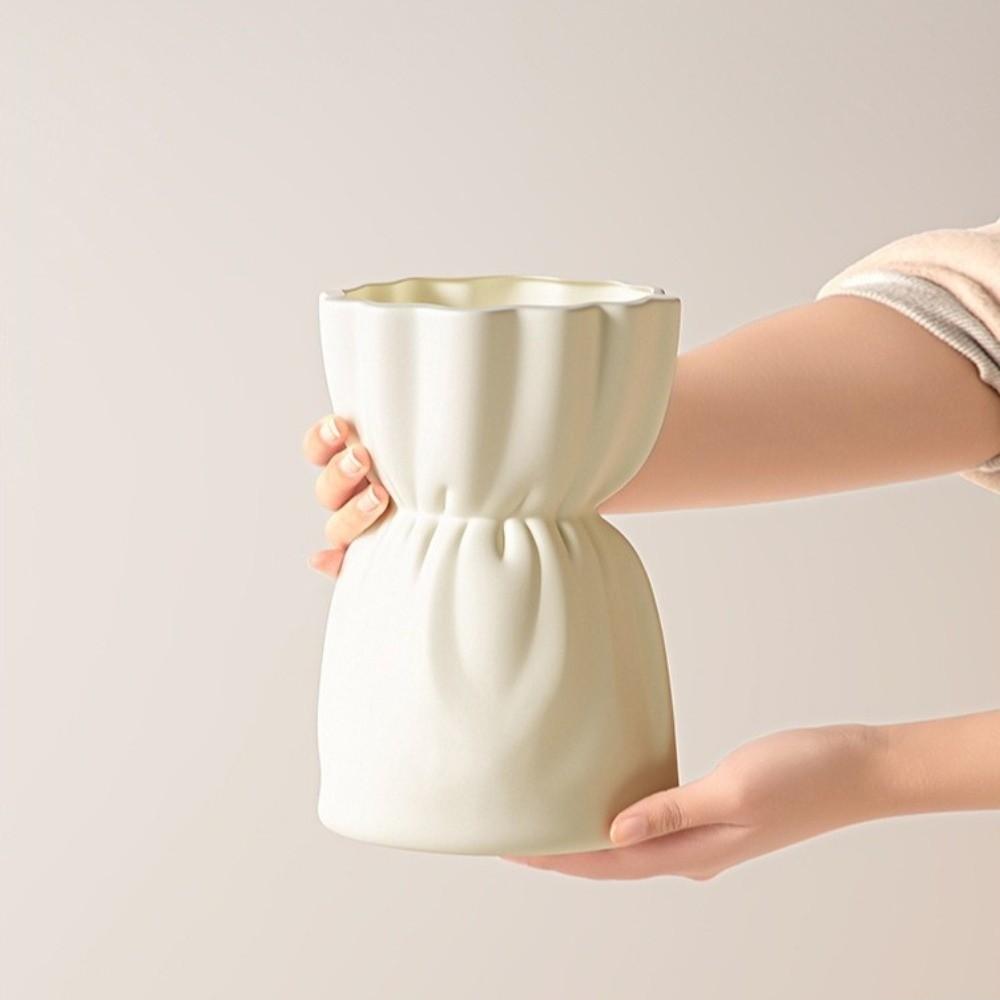 Solid Color Water Cultivation Vase Plastic Flower Arrangement Vase Creative Bouquet Vase