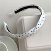 1/2pcs Women Girls White Black Polka Dots Print Headbands Toothed Plastic Hairbands for Woman Hair Accessories