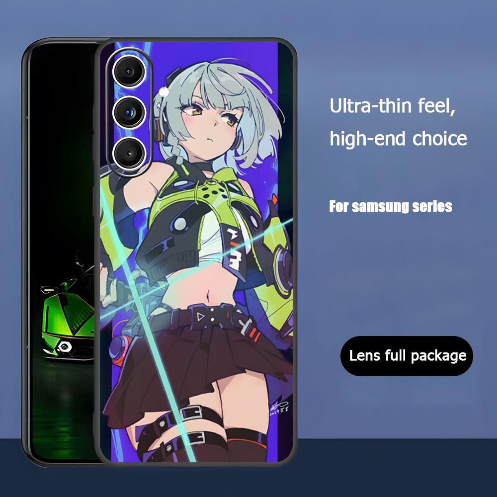 

Anby Game Zenless Zone Zero Phone Case For Samsung Galaxy S26 S25 S24 S23 S22 S21 Plus Ultra Note20 Soft Black Galaxy S23 Ultra