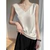 Imitation Silk Satin Camisole Women's V-neck Sleeveless High-end Design Silk Inner Bottoming Top