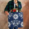 Elegant Lady Girls Handbag Floral Porcelain Geometry Abstract Pattern Shoulder Bag Casual Teenager Book Tote for Shopping Casually