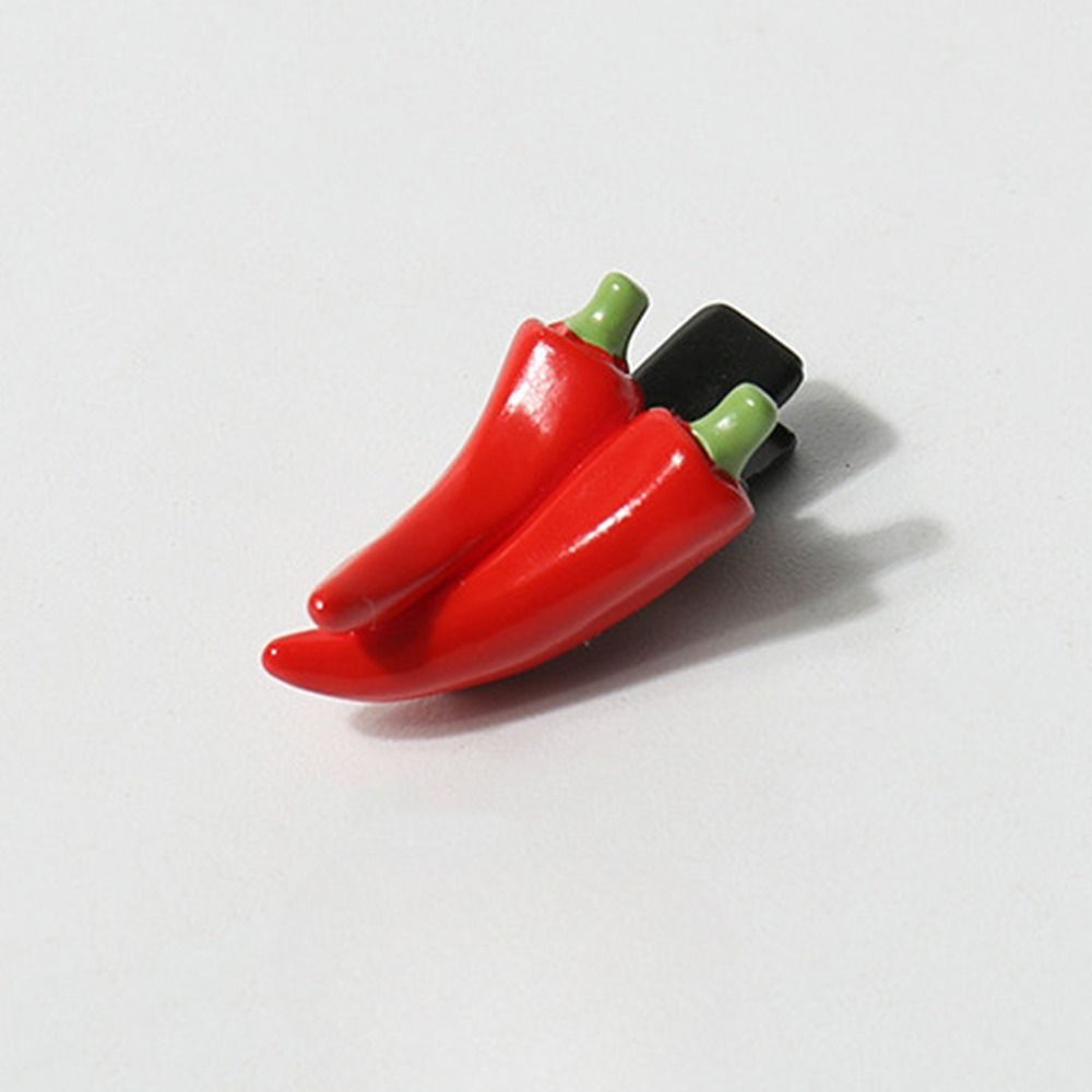 Cauliflow Food Side Bangs Clip Solid Color Funny Barrette Lovely Vegetable Hair Clip Party