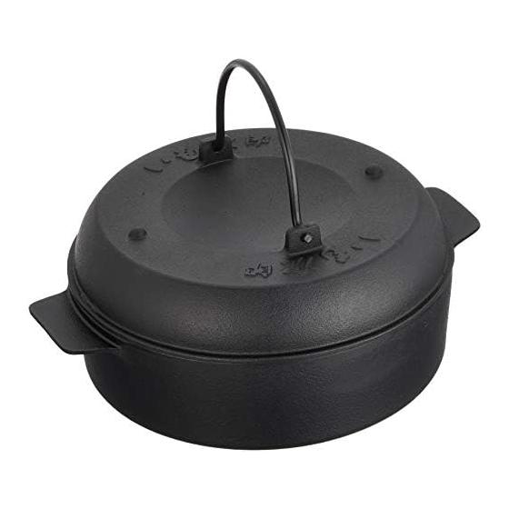 Каменный гриль Ikenaga Iron Works 22 см, совместимый с IH, батат, жареный картофель, черный Imojiro