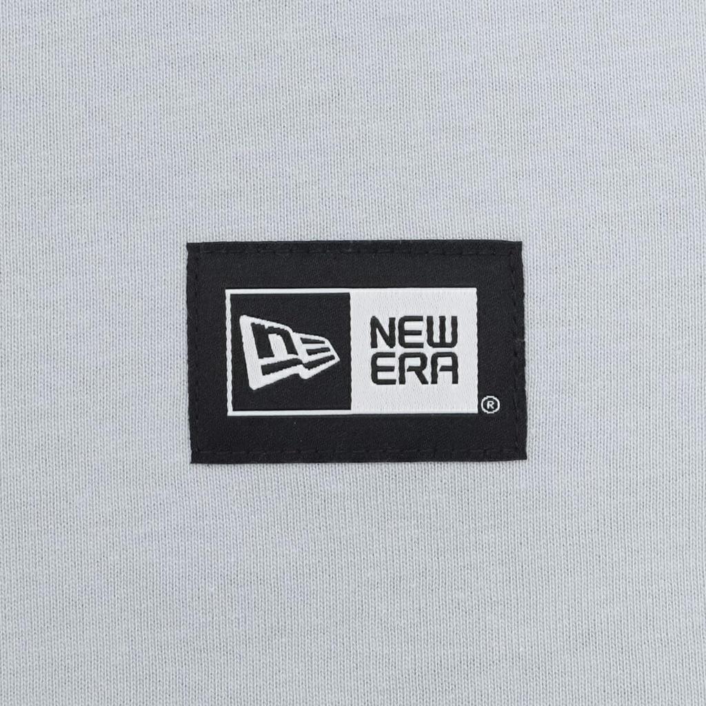 NEW ERA Short Sleeve Snow Gray Hem Box Logo Size S T-Shirt