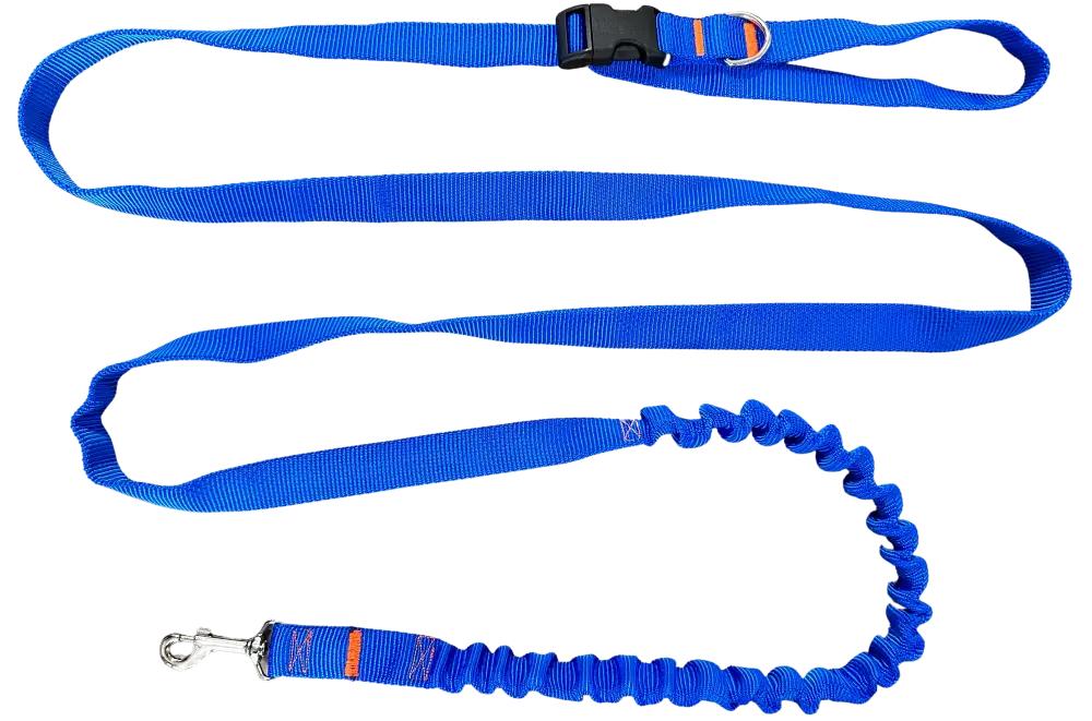 Dog Leash with Shock Absorber 280cm BLUE Adjustable Sports