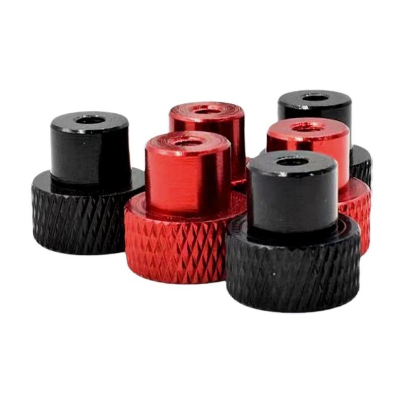 10pcs M3 M4 Through Hole Hand Nut Knurled Aluminum Thumb Nut for Locking Airframe Aluminum Alloy Tighten Hand Nut