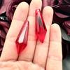 Fashion DIY Colorful Stone 11*33mm 16*50mmJewelry Drop Tip Ice Beads Hanging Beads Acrylic Stone Pendant for Prom Dress