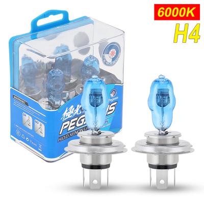 2 יחידות DC 12V H4 6000K 100W אור לבן סופר בהיר מכונית HOD מנורת הלוגן קסנון אוטומטית פנס קדמי אורות חיצוניים למכוניות