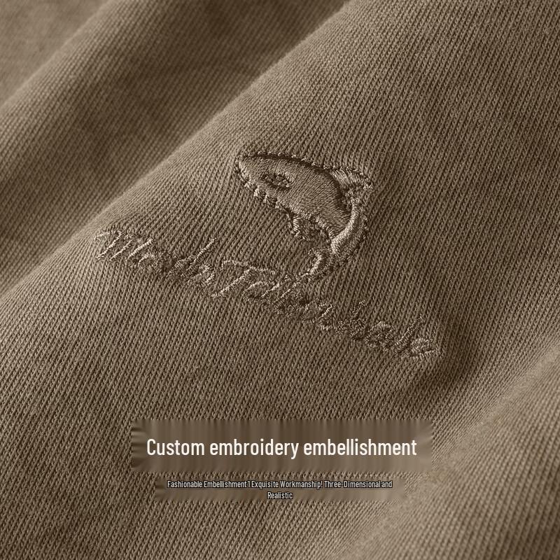 Mark Fairwhale Men's Monogram Embroidered Crew Neck Short Sleeve T-Shirt