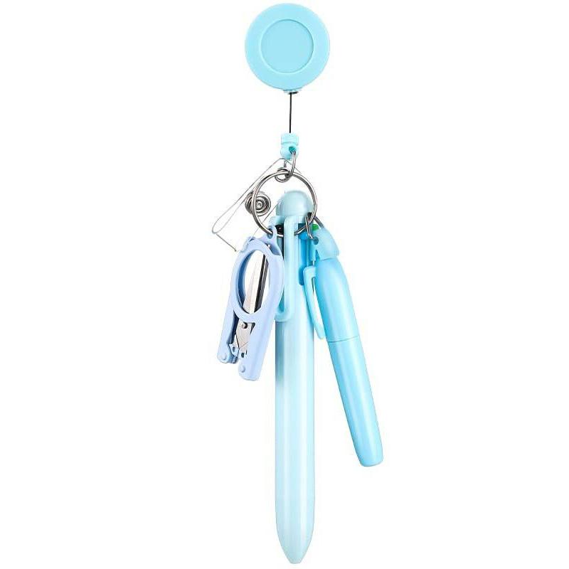 

Набор ручек для медсестры Macaron, мини-значок, масштабируемый значок, аксессуары, шариковая ручка, флуоресцентная ручка, складные ножницы, брелок