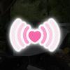 Reflective Warning Stickers Car Electric Car Helmet Cover Scratches Night Anti-collision Decorative Signal Love Cartoon Stickers