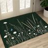 1pc Green Plant Floral Pattern Outdoor Door Mat, Flat Printed Entrance Rug Welcome Area Carpet, for Indoor Outdoor Home Decor, Suitable for Kitchen Ba