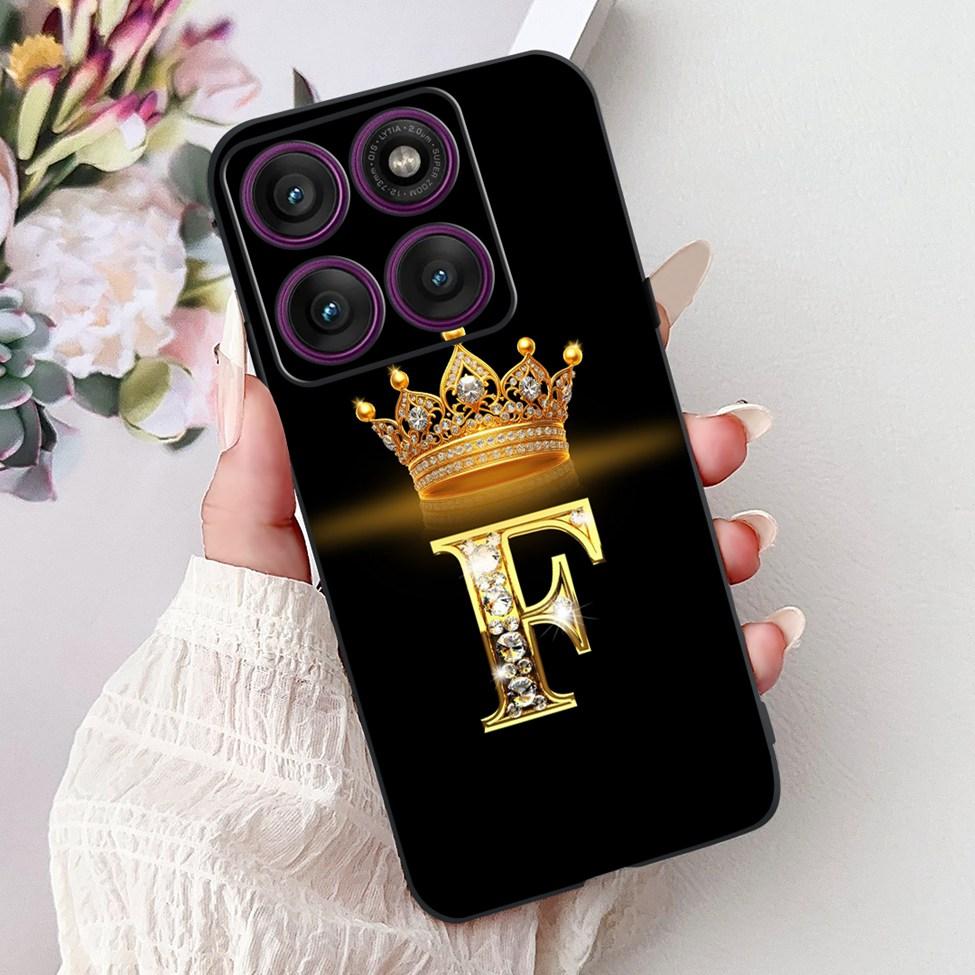 For Motorola Edge 60 Pro Case XT2507-1 Silicone Fashion Luxury A-Z Letters Shockproof Back Cover For Moto Edge 60Pro Phone Case