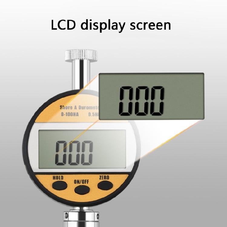 High Precision Shore Hardness Tester Rubber Tire Glass Hardness Tester Meter Digital Durometer with LCD Display