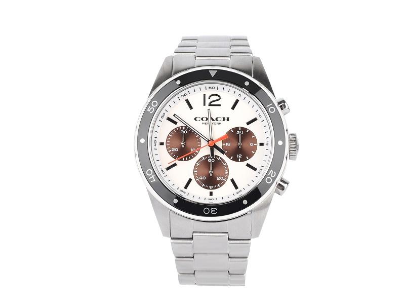 

COACH 14602033 Sullivan Chronograph Stainless Steel Watch білий