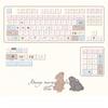 MAIMOOO Keycaps Rabbit Dessert Party Warm Color PBT Rounded Sublimation Keyboard Cute Keycaps Moa 114keys