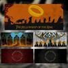 Epic Fantasy Movie Rrings Of The Lords Mouse Pad Large Thick Desk Pad Stitched Edges Gaming Mouse Mat For Pc