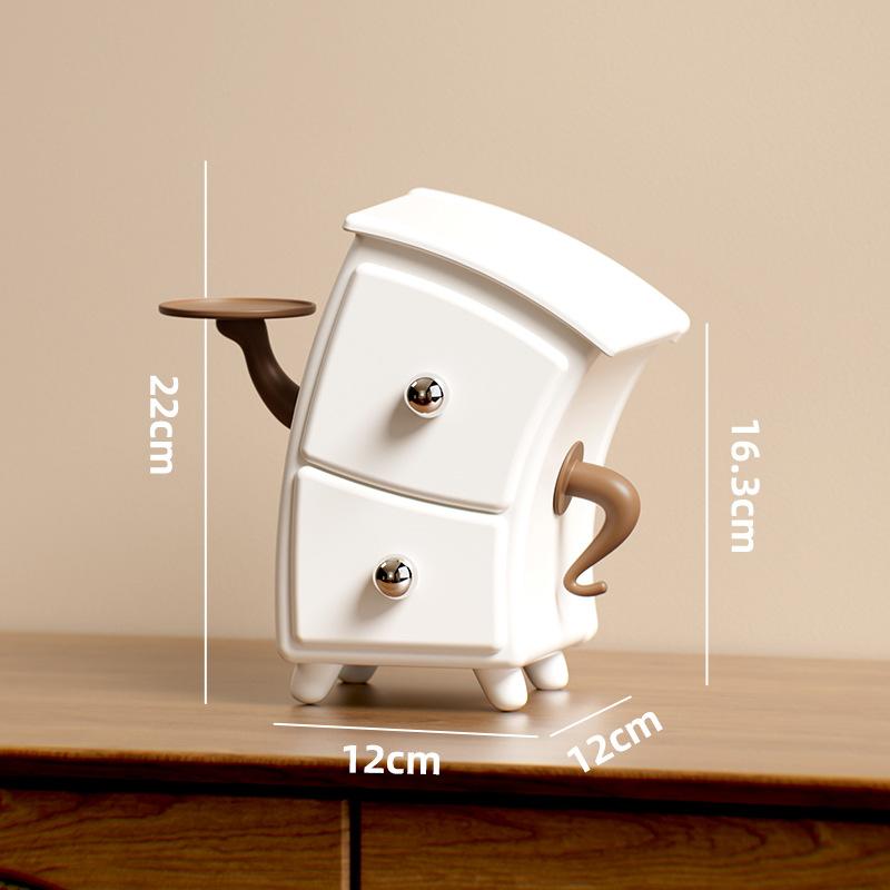 Creative Desktop Jewelry Box Small Items Storage Box Cute Table Ornament Living Room Keys Jewelry Storage Box Housewarming Gift