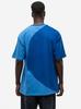 Men's Short Sleeve Oversize T-Shirt Blue / Light Blue GOOD LUCK Loopy M