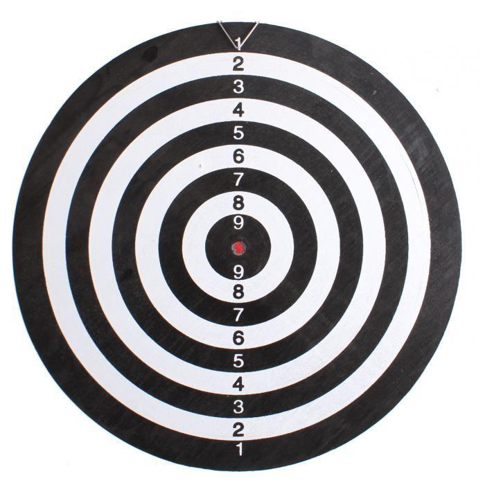 Dartskive Master Darts - 40,5 cm - 6 piler inkludert - Innendørs - Flerfarget