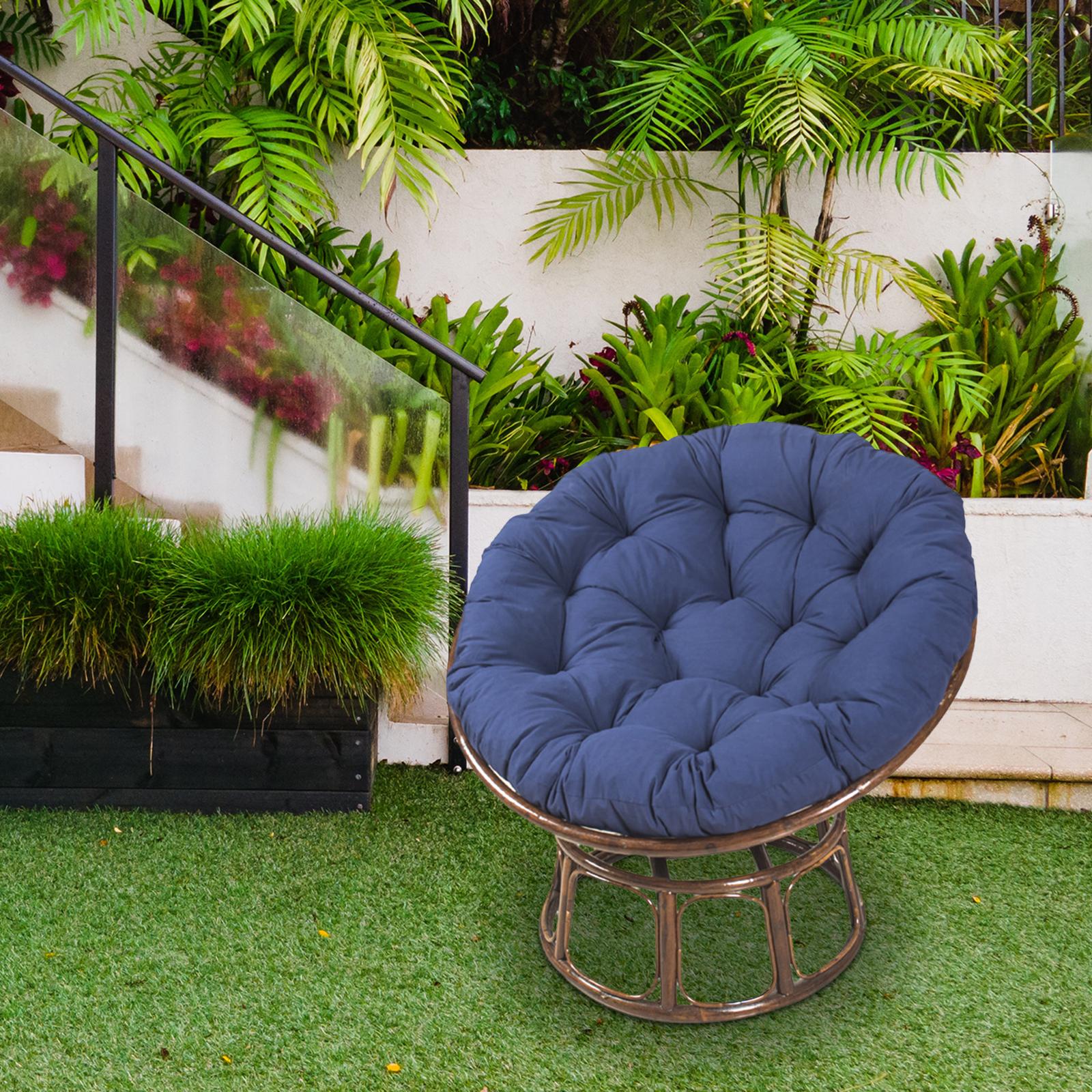 

Подушка для сиденья, подушка для гамака, многоцелевой сменный коврик для патио, подушка для подвесного корзинного стула для плетеного стула синий