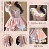 Ahegao Maid Costume Plus Mini Lolita Erotic Costume Cosplay, Sexy, Naughty, Size, Length, Dress, Cute, Pink, Babydoll, Sheer, Chiffon,