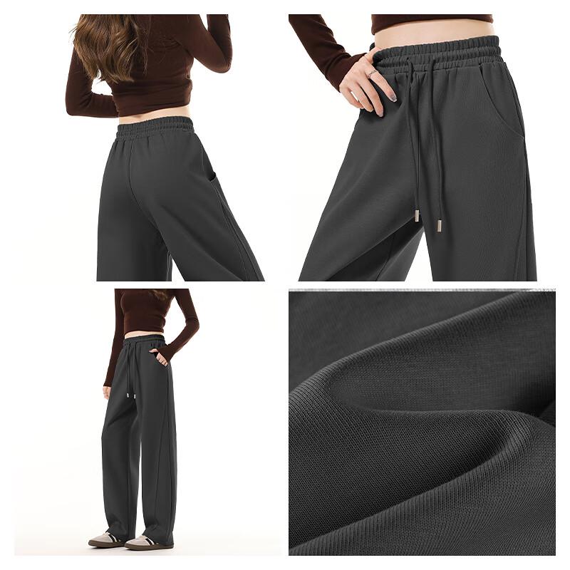 MJ STYLE Women's High-Waist Drawstring Banana Leg Pants
