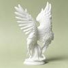 3D Printed Angel Figurine with Large Wings, White Matte Angel Statue, Aesthetic Minimalist Angel Sculpture for Home Office Desktop Bookshelf Decor