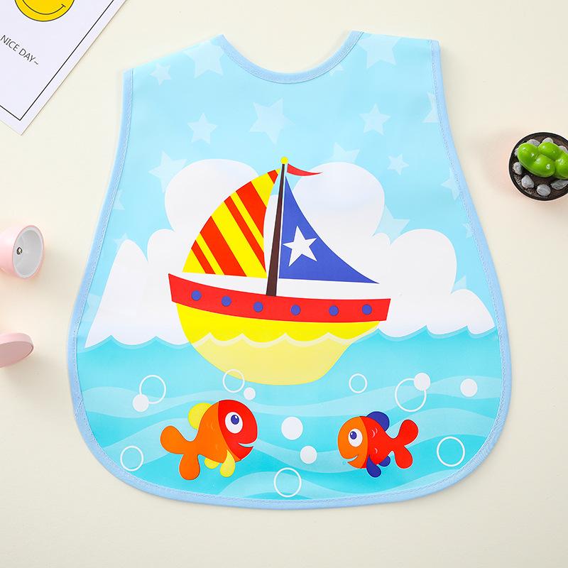 Hot-selling Multi-graphic Baby Cute Cartoon Portable Easy-to-wash Bib Waterproof Anti-dirty Baby Food Supplement Bib Baby Items