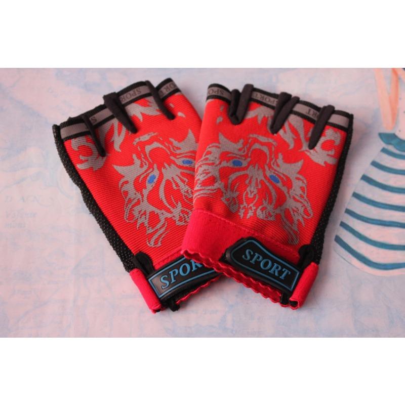 

New Children s Sports Half Finger Fitness Gloves Roller Skating Gloves Men and Women Outdoor Bicycle Sunshade Cycling Gloves M