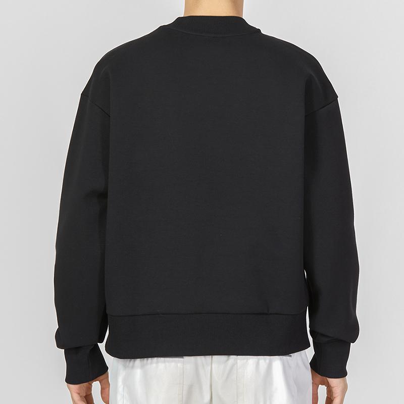 Adidas Graphic Logo Crewneck Sweatshirt Men Tops Black IC3740