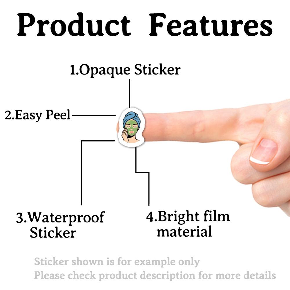 Paper Self-Adhesive Decorative Stickers for Party Decorative Presents Sealing Human 90x90mm
