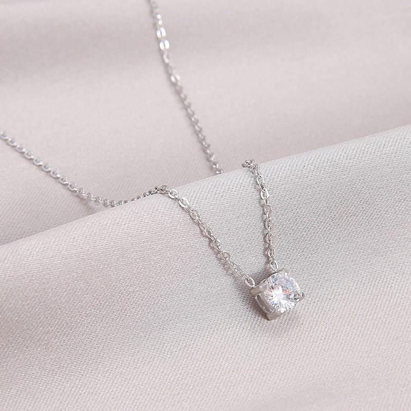 Woman Inlaid Diamond Necklace Women's Design Sense of Niche Exquisite and Luxurious Decoration