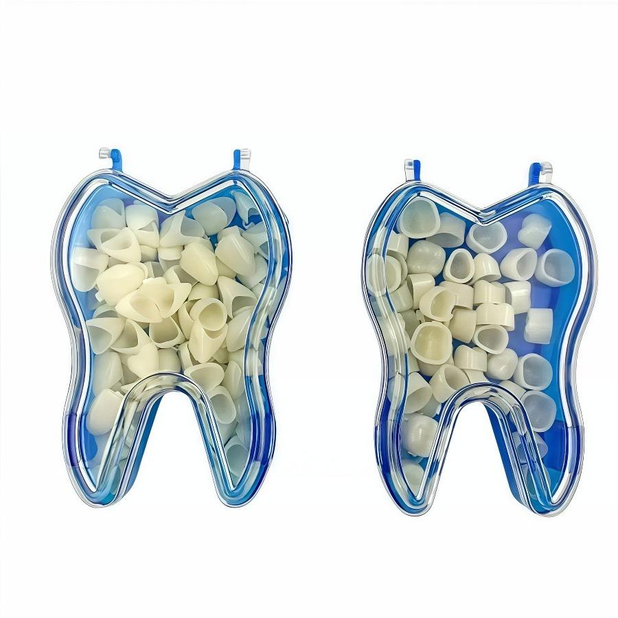 Teeth Veneers Dentistry Tooth Whitening Tools 50 Pcs/Box Dental Temporary Crown Kit Anterior Front Molar Posterior