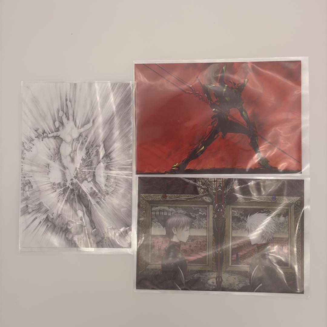 

[Б/У] Выставочные открытки Evangelion Masahiro Zamaeda , 3 шт.
