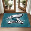 Philadelphia Eagles Design Crystal Velvet Rug Soft Decorative Mat for Bedroom Entrance
