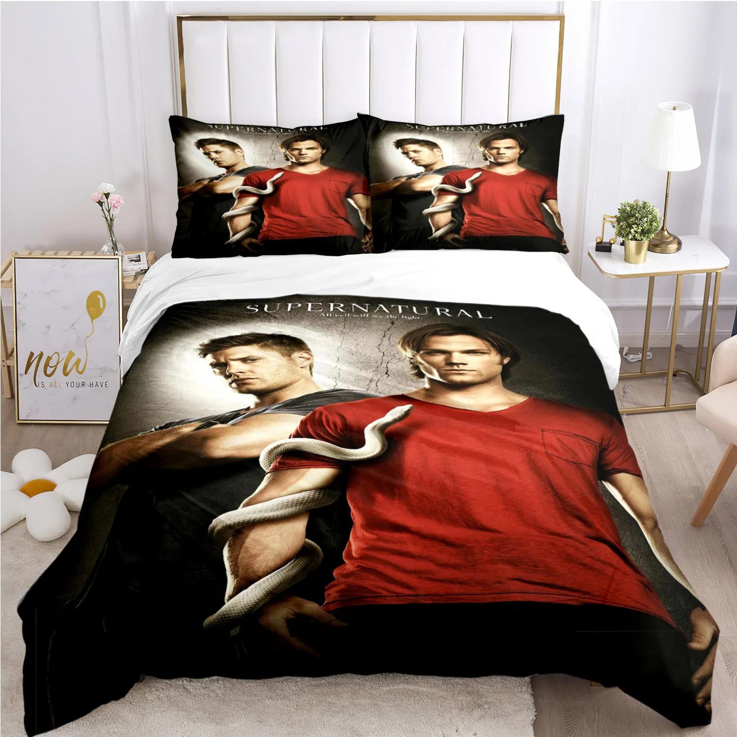 

Personality supernaturalbed shet duvet pilowcase bed shet thre piece beding soft quilt Soft Nice Warm Durable 120*200cm Single