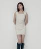 Moseullu Zip Back Mini Dress (Ivory)