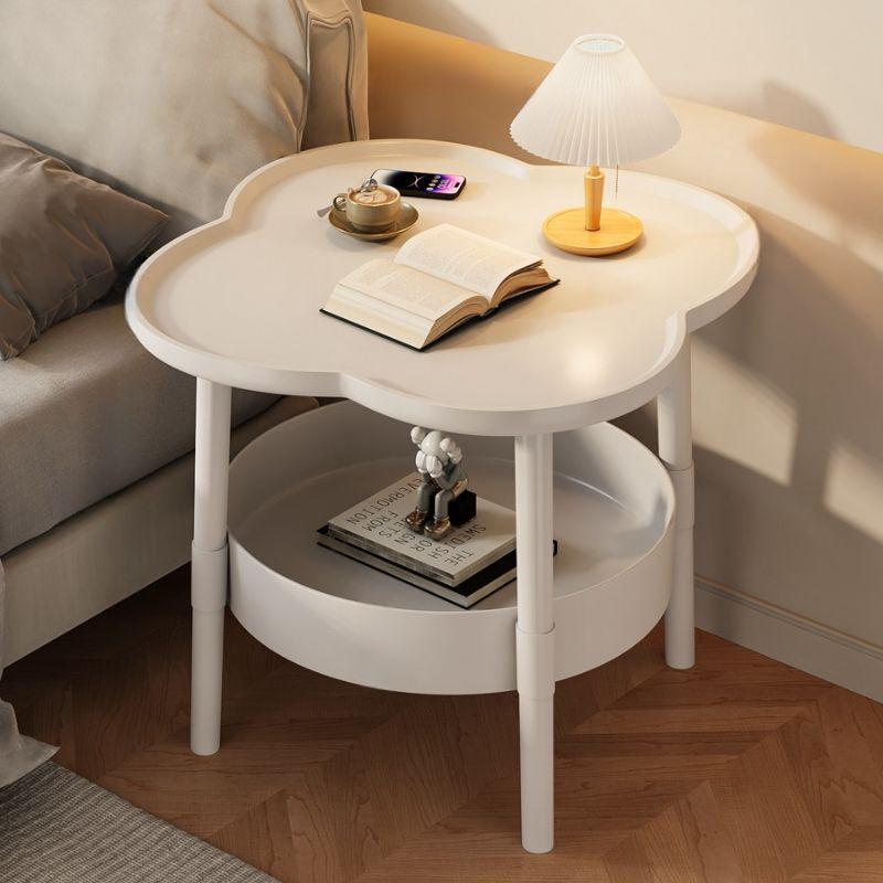 Creative Two-Layer Outdoor Table for Girls' Birthday, Casual Storage, Irregular Design - Free Shipping
