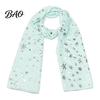 Silver Snowflake Pattern Wrap Glitter Sparkly Foil Print Scarf for Women, Christmas Winter Holiday Theme Shawl Wrap, Fall Lightweight Soft Warm