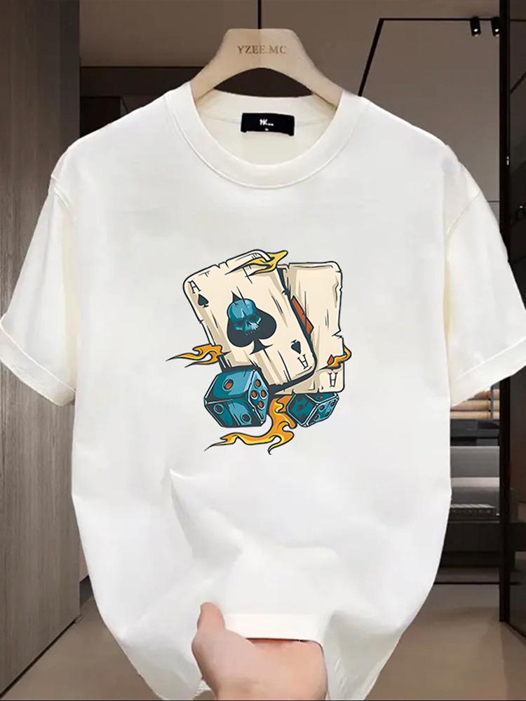 Trendy American Men's Pure Cotton Heavyweight Short-Sleeve T-Shirt - Summer 2026 High-Quality Half-Sleeve Apparel