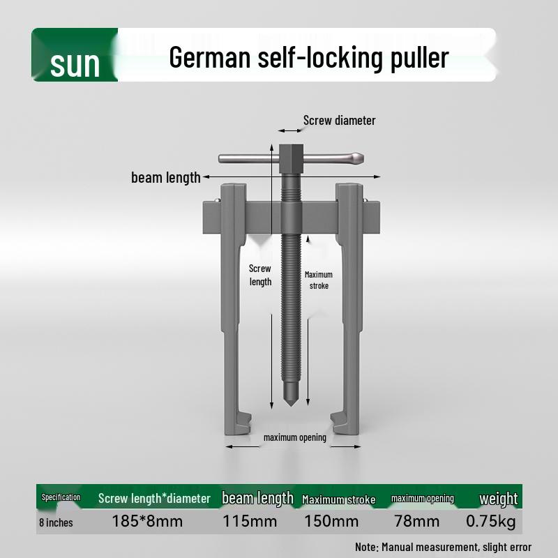 Multifunctional Two-Jaw Bearing Puller and Remover Tool