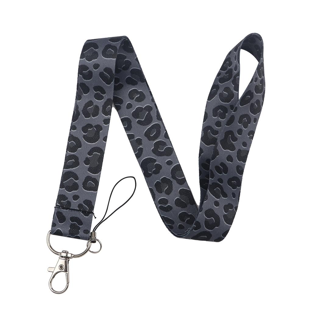 Leopard Prin Trendy Credential Holder Animal Lanyards for Key Neck Strap For Card Badge Gym Keychain Keyring Accessories Gift