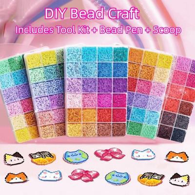 Vysoce kvalitní sada tavných korálků 2,6 mm velikost 3D puzzle korálky Perler Hama korálky ruční práce