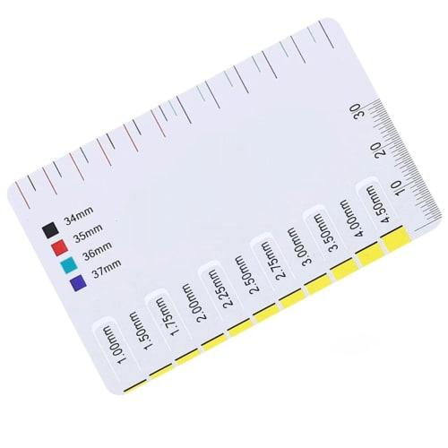 TVETE String Height Gauge, String Height Adjustment Guitar Scale [Reference Size Chart Included] Plastic Guitar String Height Ruler, Guitar Maintenanc