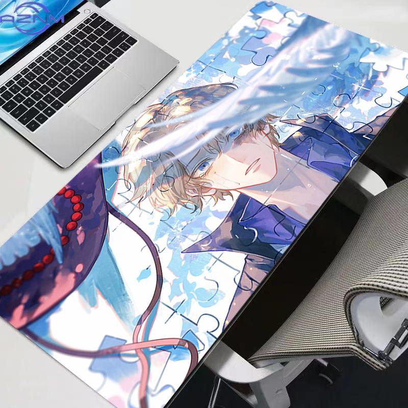 New Mouse Pads Big Carpet One Piece Sabo New Laptop Pc Gamer Keyboard Mat Mousepad Edge White Tassel Rubber Table Mat