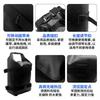 Waterproof Bike Front Fork Bag Mountain Road Cycling Quick Detach Handlebar Storage Pannier 12L Black