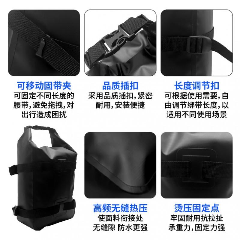 Waterproof Bike Front Fork Bag Mountain Road Cycling Quick Detach Handlebar Storage Pannier 12L Black